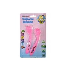 Talheres Infantil Colher e Garfo com Ponta Redonda Prático - Pepeta