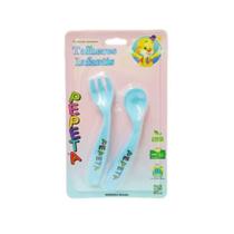 Talheres Infantil Colher e Garfo com Ponta Redonda Prático - Pepeta Talheres Infantil Colher e Garfo com Ponta Redonda Prático - Pepeta