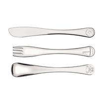 Talheres Infantil Le Petit Inox 3 Peças para Crianças Colher Garfo Faca Tramontina Talheres Infantil Le Petit Inox 3 Peças para Crianças Colher Garfo Faca Tramontina