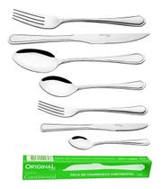 Talheres Inox Jogo Garfo Faca Colher 42 Peças Restaurante Buffet Faqueiro Residencial Talheres Inox Jogo Garfo Faca Colher 42 Peças Restaurante Buffet Faqueiro Residencial