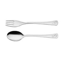 Talheres para Criança +12m Baby Friends Inox com Desenho em Alto Relevo Tramontina