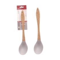 Talheres Silicone Cabo Madeira Várias Opções Cozinha Luxo Talheres Silicone Cabo Madeira Várias Opções Cozinha Luxo
