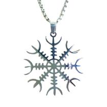 Talismã Bússola Nórdica - Vegvísir - Símbolo Mágico de Orientação e Proteção