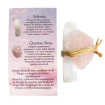 Talismã do Amor com Quartzo Rosa e Selenita - Amor Próprio e Cura Emocional
