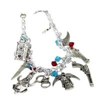 Talisman De Proteção Supernatural Para Mulheres, Charme Pentagrama, Pulseira De Esfera Com Caveira