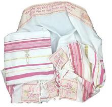 Talit Totalmente Rosa - 55x180 Cm - Original De Israel Talit Totalmente Rosa - 55x180 Cm - Original De Israel