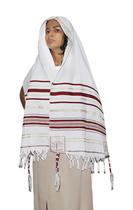 Talit Totalmente Vermelho 55 X180 Cm - De Israel - Jerusalém Talit Talit Totalmente Vermelho 55 X180 Cm - De Israel - Jerusalém Talit