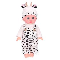 Talking Baby Doll, vinil macio, estampa de vaca, menina, 30 cm Talking Baby Doll, vinil macio, estampa de vaca, menina, 30 cm
