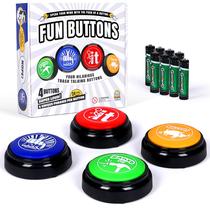 Talking Button Witty Yeti 4 PK com 24 provérbios exclusivos Talking Button Witty Yeti 4 PK com 24 provérbios exclusivos