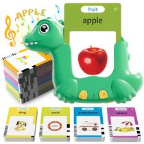 Talking Flash Cards AnhoVno Dinosaur com 510 palavras visuais