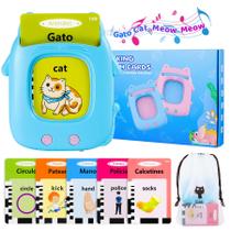 Talking Flash Cards Gimgong bilíngue espanhol/inglês de 1 a 6 anos