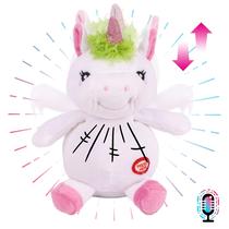 Talking Unicorn Hopearl repete o que você diz 7,5" para crianças