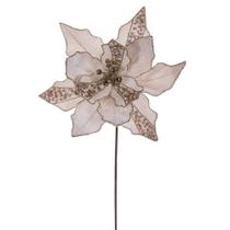 Tallo de Flor Artificial Vickerman Poinsettia 10x20 cm 3 unidades