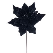 Tallo de Flor Artificial Vickerman Poinsettia Negro 10x20 cm
