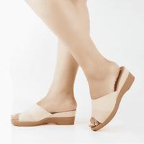 Tamanco Anabela Couro