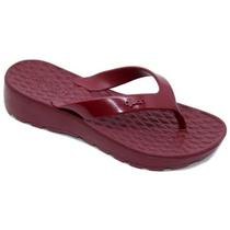 Tamanco Anabela Dijean Feminino Anatômico 282/058 - Vinho - 38