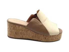 Tamanco Anabela Espadrille de Couro Marlinês 3913B