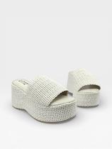 Tamanco Anabela Littz Elegante Com Detalhe Virginia Off White Tamanco Anabela Littz Elegante Com Detalhe Virginia Off White