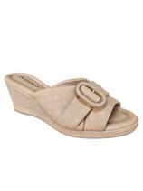 Tamanco Anabela Piccadilly Nude Feminino Conforto Anatômico Tamanco Anabela Piccadilly Nude Feminino Conforto Anatômico
