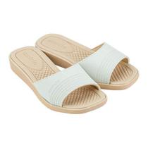 Tamanco Azaleia Andreia Comfy Feminino - Bege e Branco Tamanco Azaleia Andreia Comfy Feminino - Bege e Branco