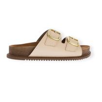 Tamanco beira rio feminino flatform casual 8523.108 creme