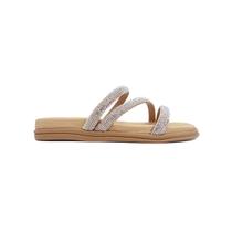 Tamanco Beira Rio Flatform 8488.108 Aurora Boreal/Creme