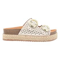 Tamanco Beira Rio Flatform Feminino 2 Tiras com Fivela Confortável Original
