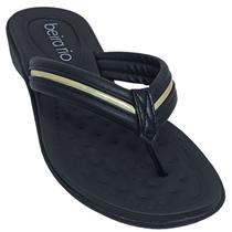 Tamanco Beira Rio salto baixo Feminino Pele Strech Casual