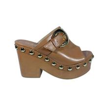 Tamanco Bellaze Com Fivela Marrom Tamanco Bellaze Com Fivela Marrom