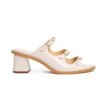 Tamanco Bellaze Salto Bloco Off White Tamanco Bellaze Salto Bloco Off White