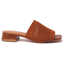 Tamanco Belluno Salto Bloco Baixo Inteiriço