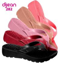 Tamanco Chinelo Feminino Anabela Dijean original tratorado confortável ortopédico esporao sato edio