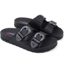 Tamanco Chinelo Feminino Moleca Com Fivelas