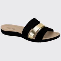 Tamanco Chinelo Feminino Ultra Conforto Tiras Modare 7125.200.26380 Preto N 39