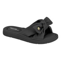 Tamanco Chinelo Slide Modare Conforto Laço Preto 7208.101