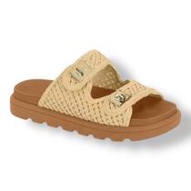 Tamanco Chinelo Vizzano Papete Feminino Trama 6510.119 Bege