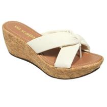 Tamanco Cruzado Via Scarpa 1283.146 Salto Plataforma Cortiça