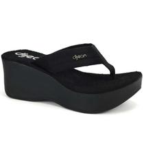 Tamanco Dijean Plataforma Spikes Feminino - Preto