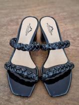 Tamanco Duas Tiras Trançadas