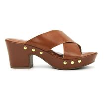 Tamanco Feminina Via Uno Original Plataforma Meia Pata 032