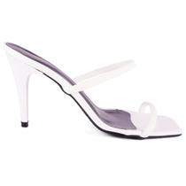 Tamanco Feminino 2 Tiras Salto Fino Moda Elegance Verão Confortável