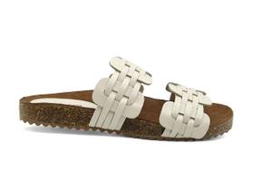 Tamanco Feminino Adhere Slide de Couro 547-0183