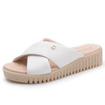 Tamanco Feminino Anabela Conforto Couro Casual Lia Line Tamanco Feminino Anabela Conforto Couro Casual Lia Line