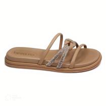 Tamanco Feminino Beira Rio Nude Ouro Design Leve Tamanco Feminino Beira Rio Nude Ouro Design Leve