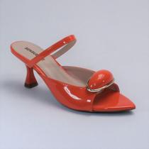 Tamanco Feminino Bico Folha Pedraria Salto Médio Moda Casual Tamanco Feminino Bico Folha Pedraria Salto Médio Moda Casual