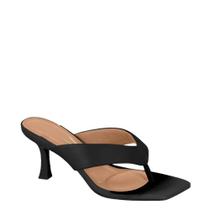 Tamanco Feminino Bico Quadrado Dedo Salto Vizzano 6536.101 - Preto - 34 Tamanco Feminino Bico Quadrado Dedo Salto Vizzano 6536.101 - Preto - 34