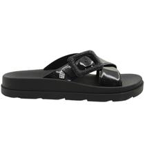 Tamanco Feminino Casual Dia a Dia Slide Flatform Passeio com Glitter Zaxy 19053