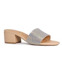Tamanco Feminino Casual Strass Nude Santinelli Tamanco Feminino Casual Strass Nude Santinelli