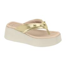 Tamanco Feminino Chinelo Anabela Plataforma Beira Rio Dedo