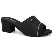 Tamanco feminino comfortflex salto bloco sandália original